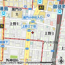 みずほ証券株式会社上野支店周辺の地図