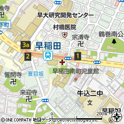 マクドナルド早稲田駅前ＡＮＮＥＸ店周辺の地図