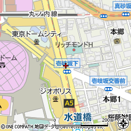 東京ドームシティ周辺の地図