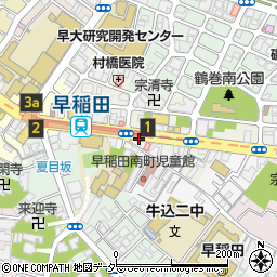 早稲田通パーキングメーター６周辺の地図