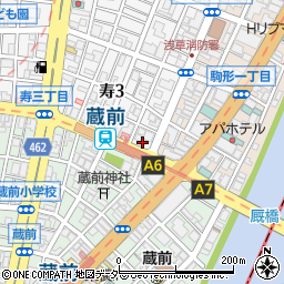 株式会社朋栄　浅草寿店周辺の地図