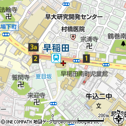 東京都新宿区早稲田町27周辺の地図