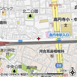 カルチャーパピリオン平安祭典高円寺会館周辺の地図