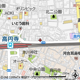 ニッポンレンタカー高円寺駅前営業所周辺の地図