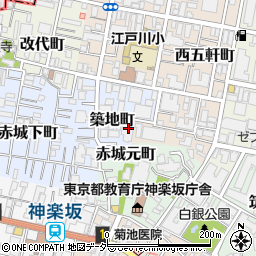 東京都新宿区築地町16周辺の地図