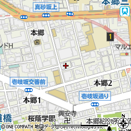 東京都文京区本郷2丁目33周辺の地図