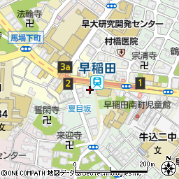 東京都新宿区馬場下町1周辺の地図