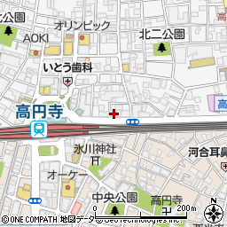 高円寺駅前整形外科リハビリテーションクリニック周辺の地図