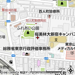 東京都新宿区百人町3丁目26-2周辺の地図