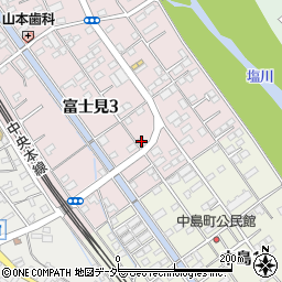 シャディ・サラダ館　韮崎富士見店周辺の地図