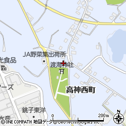 千葉県銚子市高神西町3周辺の地図