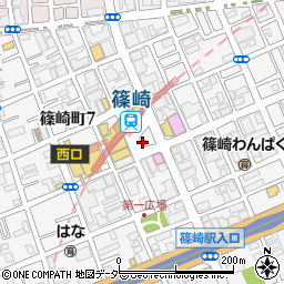 篠崎駅前公衆トイレ周辺の地図