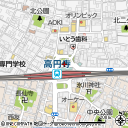 関東バス株式会社　高円寺駅北口案内所周辺の地図