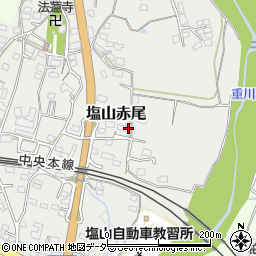 山梨県甲州市塩山赤尾357周辺の地図