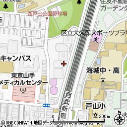 東京都新宿区百人町3丁目1周辺の地図