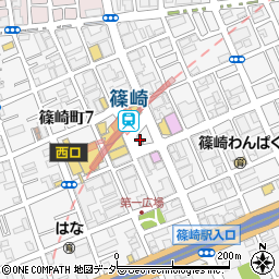 小松川警察署篠崎駅前交番周辺の地図