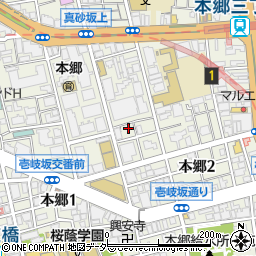 東京都文京区本郷2丁目33-8周辺の地図