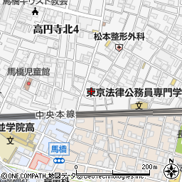 パルムメゾン高円寺周辺の地図