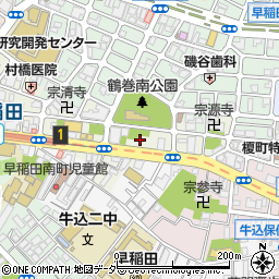 東京都新宿区早稲田町77周辺の地図