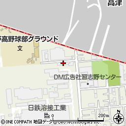 日鐵溶接工業習志野新富士見寮周辺の地図
