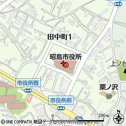 昭島市役所周辺の地図