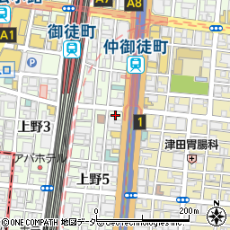 東京都台東区上野5丁目15-10周辺の地図