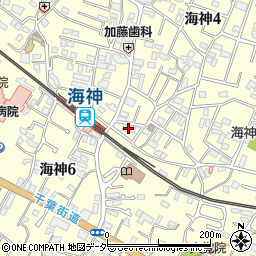 滝口ふとん店　海神駅前店周辺の地図