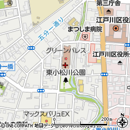 江戸川区　グリーンパレス周辺の地図
