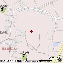 千葉県横芝光町（山武郡）篠本周辺の地図