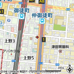 東京都台東区上野5丁目15-11周辺の地図