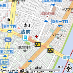 高橋工業株式会社　台東支店周辺の地図