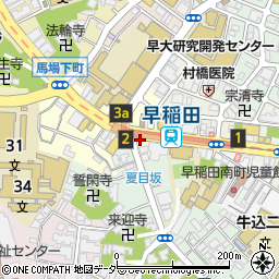 東京都新宿区馬場下町3周辺の地図