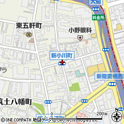 新小川町周辺の地図