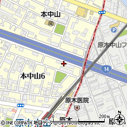 千葉県船橋市本中山6丁目1周辺の地図