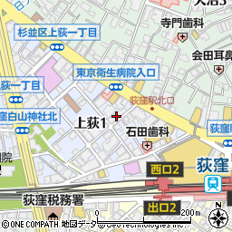 ピヨピヨ　おうちえん荻窪駅前周辺の地図