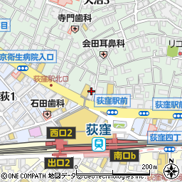 みずほ銀行荻窪支店周辺の地図