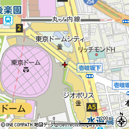 リパーク東京ドーム駐車場周辺の地図