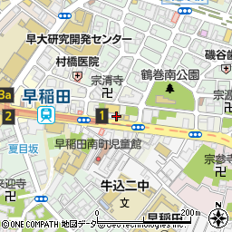 ステート早稲田周辺の地図