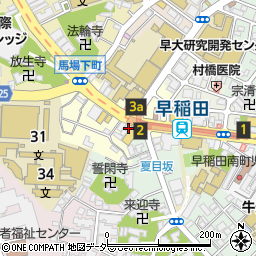 早稲田駅前皮フ科形成外科周辺の地図