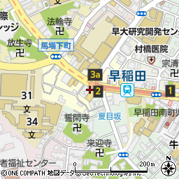 早稲田駅前皮フ科形成外科周辺の地図