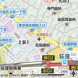石沢眼鏡店　荻窪店周辺の地図
