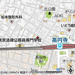 理髪堂バッドナイス高円寺店周辺の地図