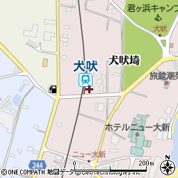 ちゃ～じんぐ　ぱ～く　ミニ　銚電犬吠駅前周辺の地図