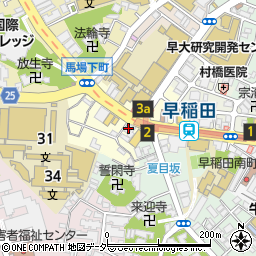 東京都新宿区馬場下町7周辺の地図