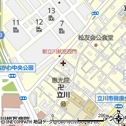 ベルジュー立川周辺の地図