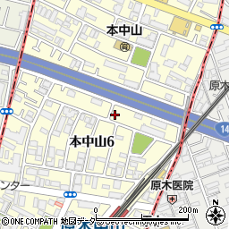 千葉県船橋市本中山6丁目1-13周辺の地図