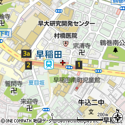 東京都新宿区早稲田町66-4周辺の地図