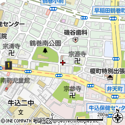 東京都新宿区早稲田町80-2周辺の地図