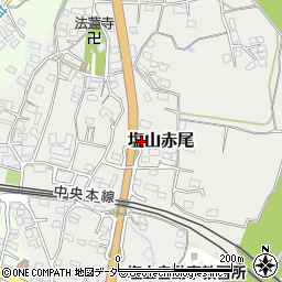 山梨県甲州市塩山赤尾353周辺の地図