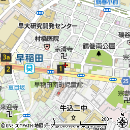 北京　早稲田店出前専用周辺の地図